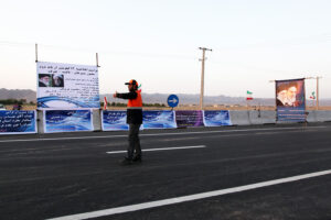 مراسم افتتاحیه 14 کیلومتر از باند دوم محور سیرجان-بافت-جیرفت